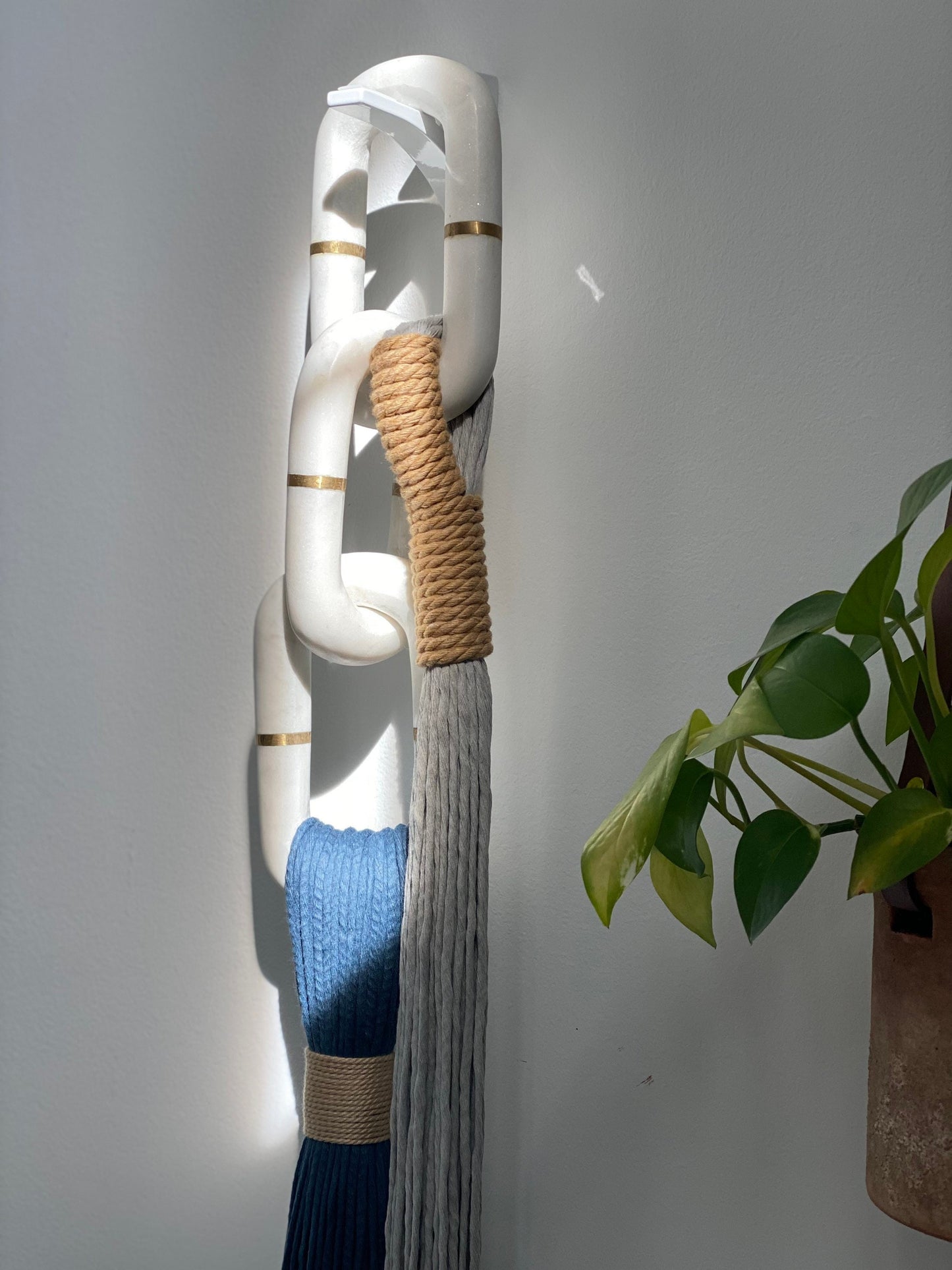 White Marble Chain 3 links