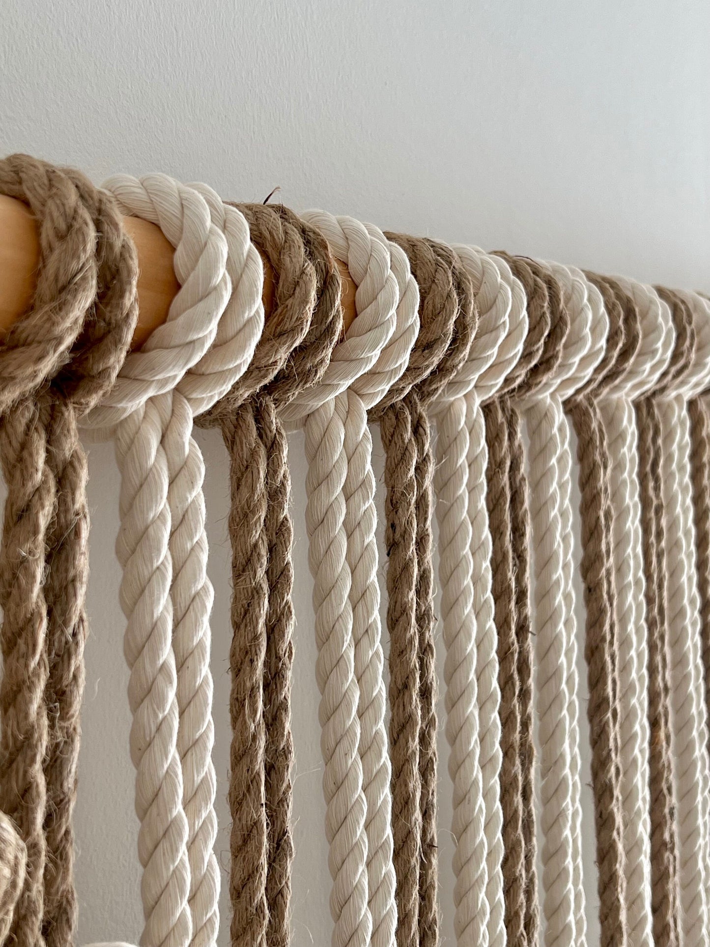 Wrapped wall hanging knott wall decor modern yarn macrame wall hanging contemporary wall decor