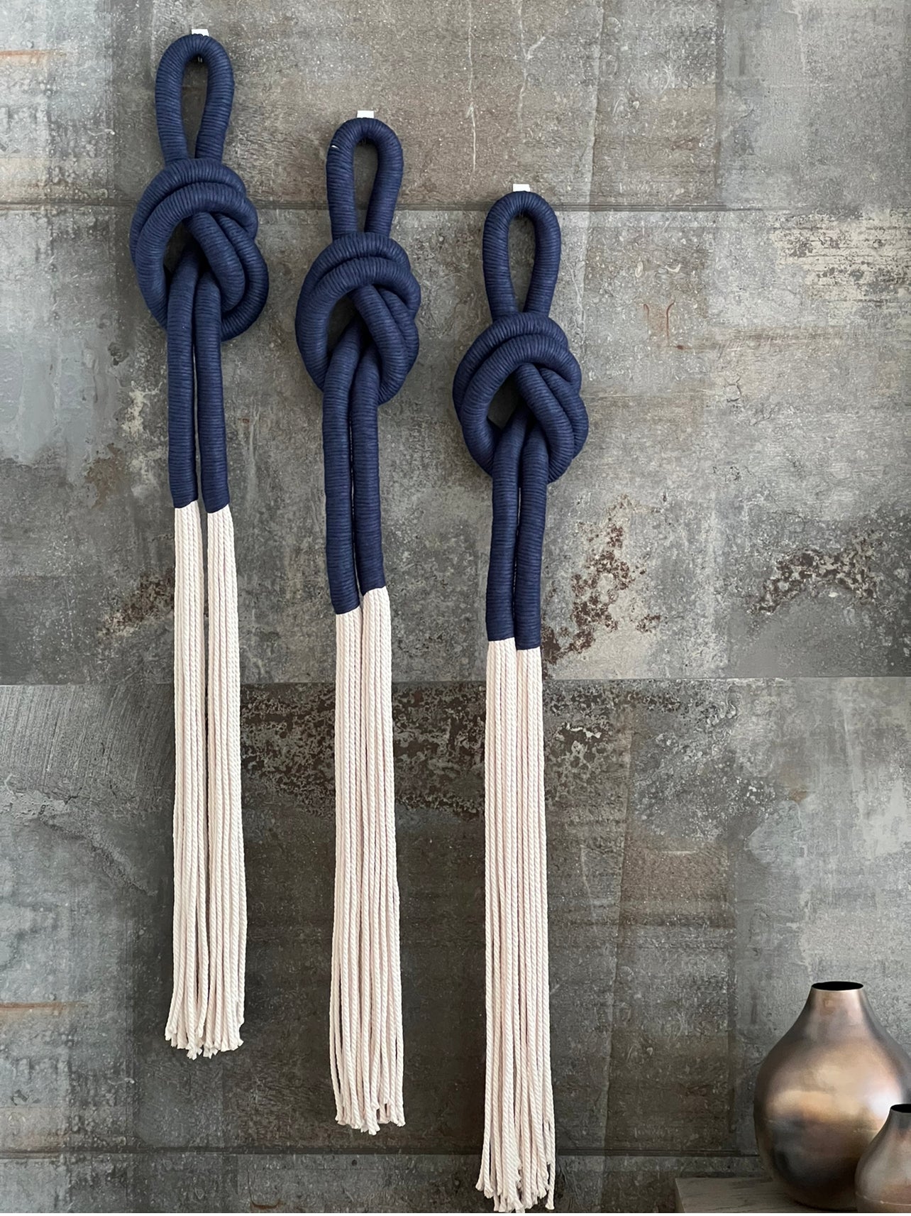 Set 3 - Wrapped Knot Wall Hanging