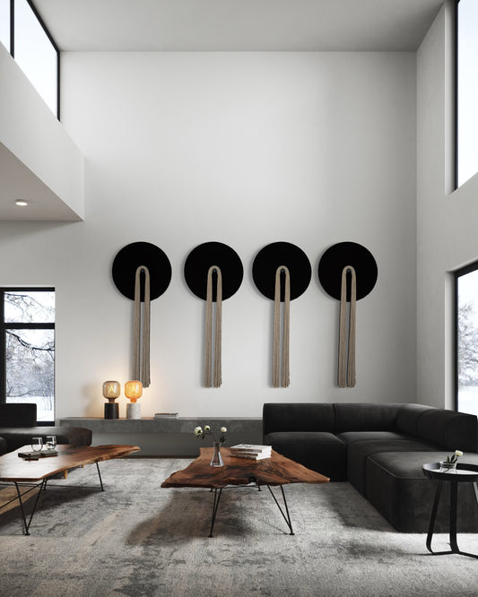 Tassel Disc Wall Hanging