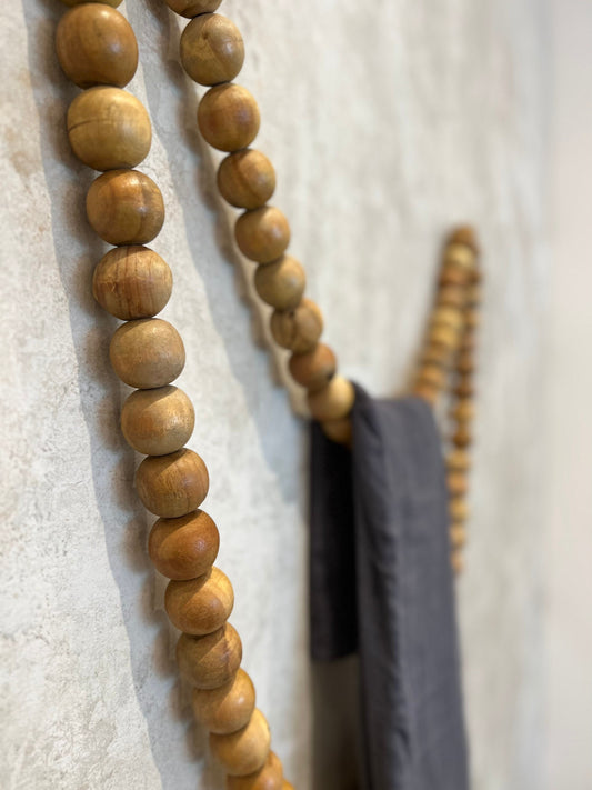 Wooden Bead Garland  XL Garland  Decoration Accents  Wall Decor